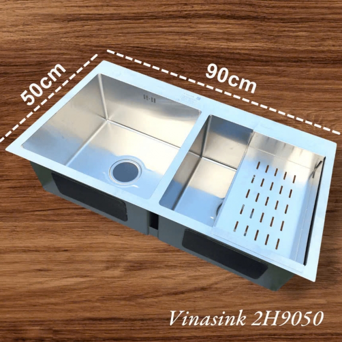 Chậu rửa bát Vinasink kích thước lớn 90 x 50cm